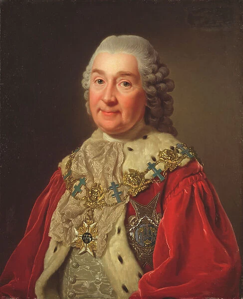 Carl Fredrik Scheffer (1715-1786), Count and Councillor of State, 1775. Creator: Alexander Roslin