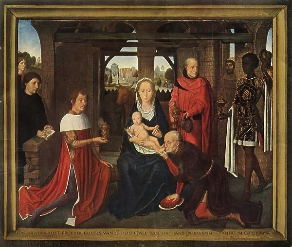 Central panel from triptych the Adoration of the Magi, 1479-1480. Creator: Hans Memling