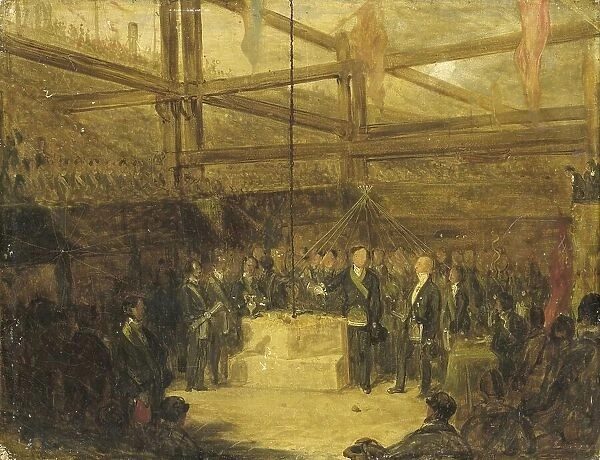 Ceremony of Scottish Freemasons, 1840-1870. Creator: Unknown