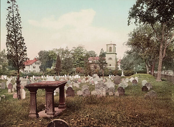 Christ Church churchyard, Cambridge, c1899. Creator: Unknown
