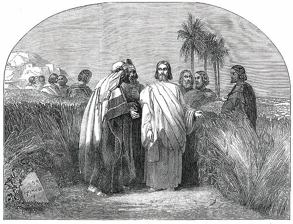 Christ with the Disciples in the Corn-Field... 1850. Creator: Unknown