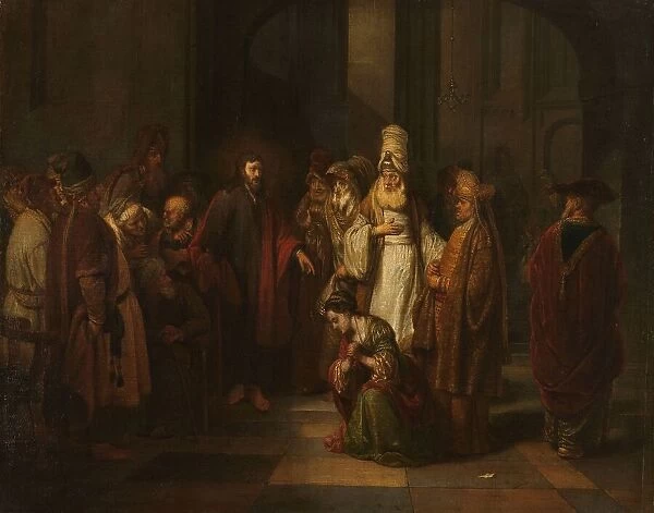 Christ and the Woman in Adultery, 1650-1674. Creator: Gerbrand van den Eeckhout