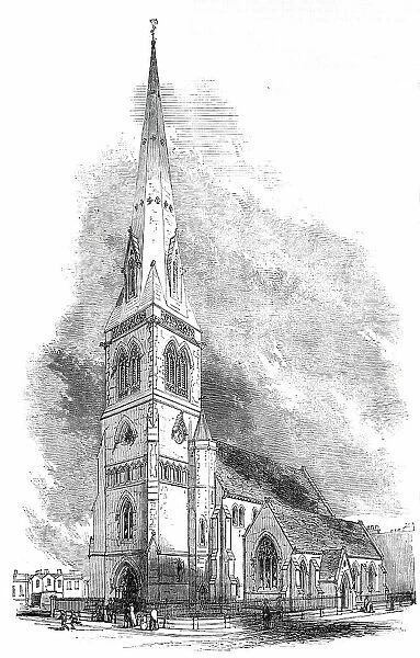 Church of the Holy Trinity, Haverstock Hill, Consecrated on Tuesday last, 1850. Creator: Unknown