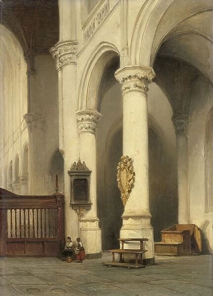 Church Interior, c.1840-c.1848. Creator: Johannes Bosboom