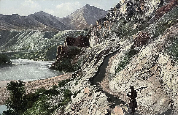 Chuyskiy Tract, on the Slopes of Kyngrar Cliff above the Confluence of the Yaloman... 1911-1913. Creator: Sergei Ivanovich Borisov