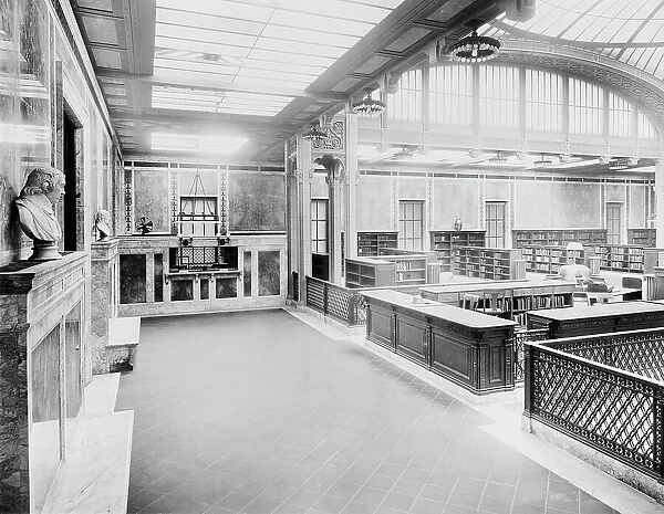 Circulating library, the New York Public Library, c.between 1910 and 1920. Creator: Unknown