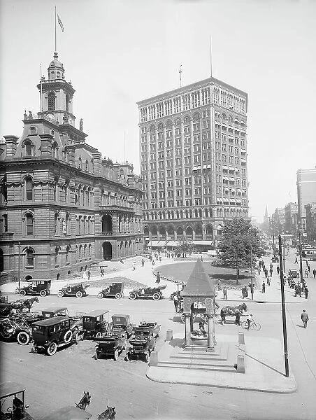 City Hall and Majestic Building, Detroit, Mich. between 1900 and 1910. Creator: Unknown