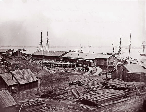 City Point, Virginia. Terminus of U. S. Military Railroad, 1861-65