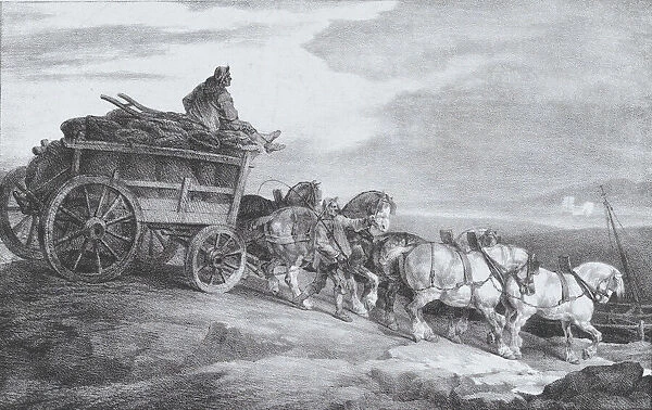The Coal Waggon [sic. ], 1821. Creator: Theodore Gericault