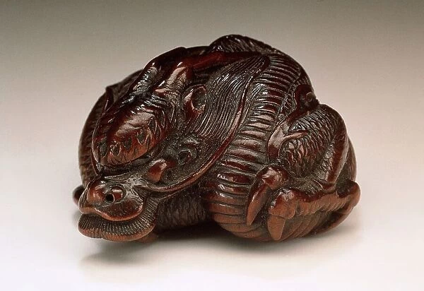 Coiled Dragon, First half of 19th century. Creator: Unknown