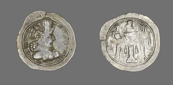 Coin Portraying King Sapor II, 309-379. Creator: Unknown