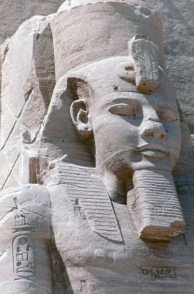 Colossal statue of Rameses II, Temple of Abu Simbel, Egypt, 13th century BC