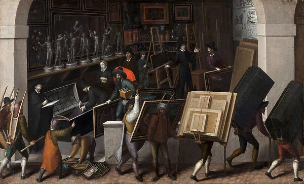 The Confiscation of the Contents of a Painters Studio, ca 1590