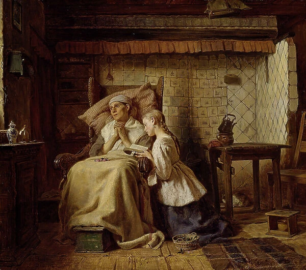 The Convalescent, 1867. Creator: Ferdinand Fagerlin