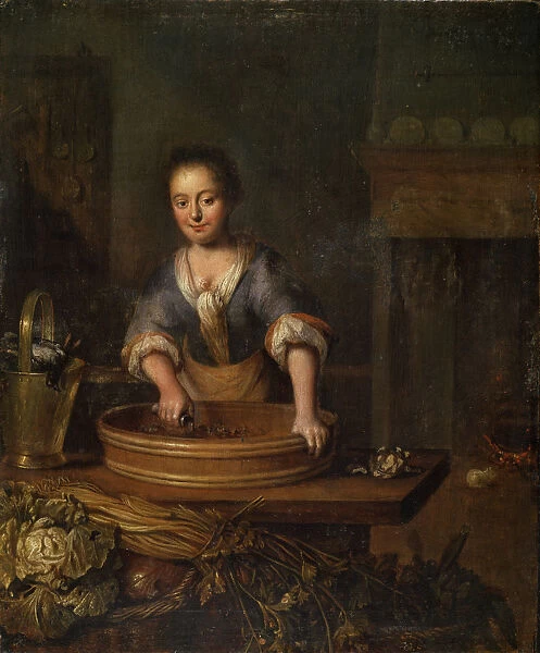 A Cook, Dutch painting of 18th century. Artist: Louis de Moni