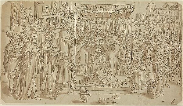 Coronation of the Emperor. Creator: Vos, Maarten de, after