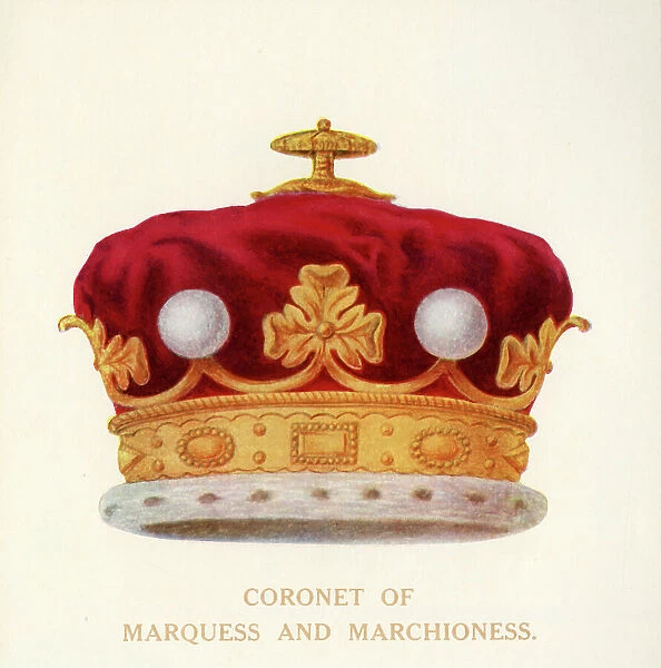 Coronet of Marquess and Marchioness, c1911. Creator: Unknown