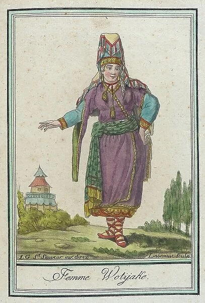 Costumes de Différents Pays, Femme Wotÿake, c1797. Creator: Jacques Grasset de Saint-Sauveur