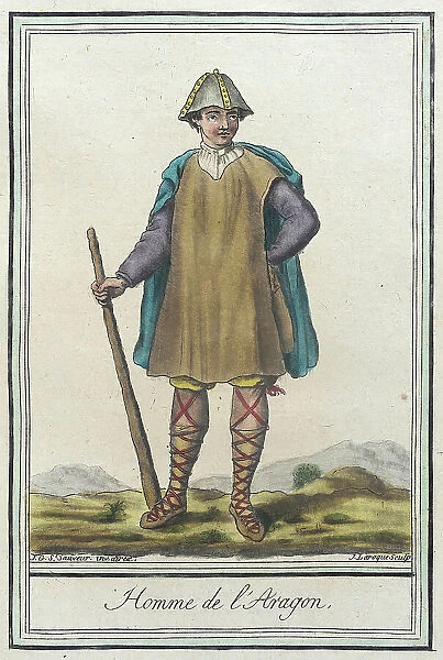 Costumes de Différents Pays, Homme de l'Aragon, c1797. Creators: Jacques Grasset de Saint-Sauveur, LF Labrousse