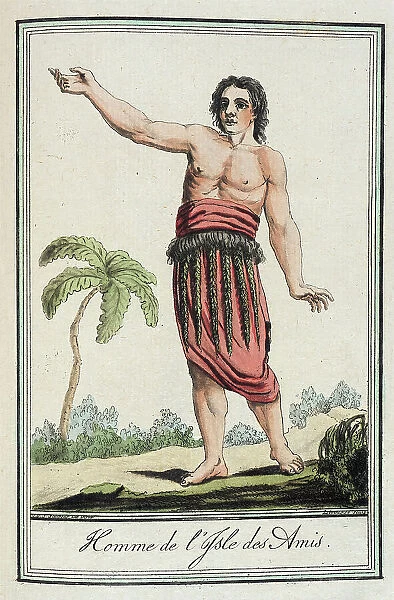 Costumes de Différents Pays, Homme de l'Isle des Amis, c1797. Creators: Jacques Grasset de Saint-Sauveur, LF Labrousse
