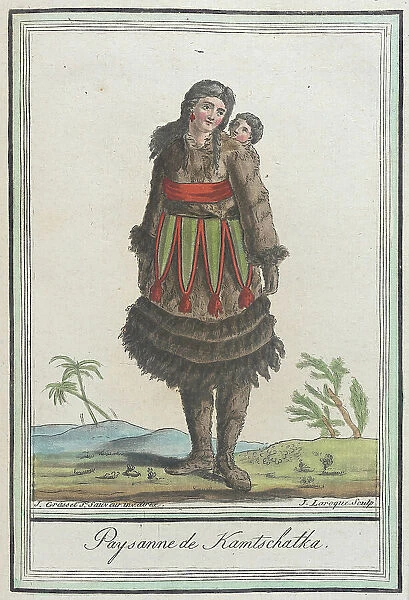 Costumes de Différents Pays, Paysanne de Kamtschatka, c1797. Creators: Jacques Grasset de Saint-Sauveur, LF Labrousse
