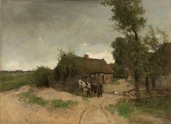 Cottage on the dirt road, 1870-1888. Creator: Anton Mauve