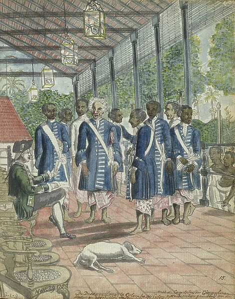 Council representatives in Colombo, 1785. Creator: Jan Brandes