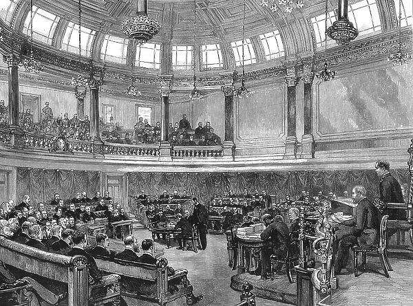 The County Council in it's New Home at Spring Gardens, 1890. Creator: Unknown