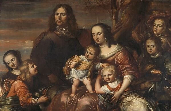 A couple with six children, 1650-1678. Creator: Jurgen Ovens