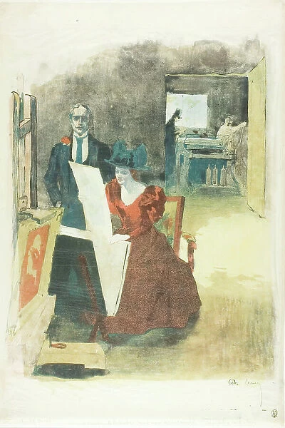 Cover for the portfolio, The Painters-Lithographers (Les Peintres Lithographes), 1892. Creator: Alexandre Lunois