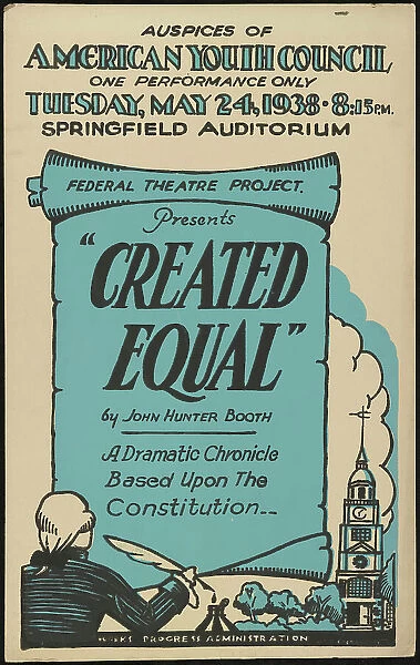Created Equal, Springfield, MA, 1938. Creator: Unknown