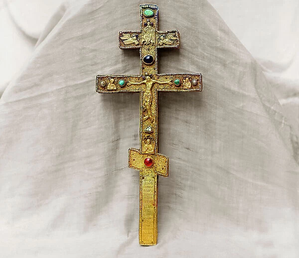 Cross of Abbot Vassian, vestry of the Ipatievsky Monastery, Kostroma, 1911. Creator: Sergey Mikhaylovich Prokudin-Gorsky