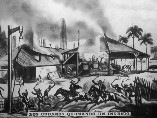 Cubans Burning Refineries, (1870s), 1920s