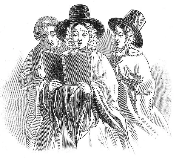 The Cymreigyddion Festival - chorus singers, 1845. Creator: Unknown