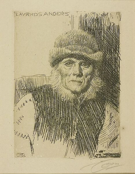 Dalecarlian Peasant (Lavards Anders), 1919. Creator: Anders Leonard Zorn