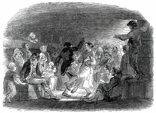 Dancing between Decks, 1850. Creator: Unknown