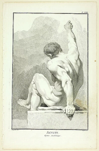 Design: Academic Figure, from Encyclopédie, 1762 / 77. Creator: A. J. Defehrt