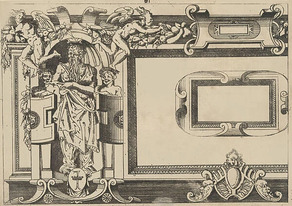 Designs for frames after the Galerie de Francois 1er at Fontainebleau, 1542-47