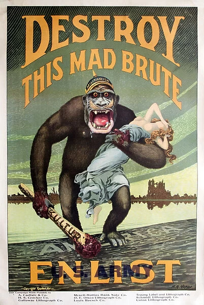 Destroy this mad brute Enlist - U. S. Army, c. 1917