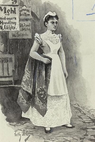 Dienstmadchen, 1893. Creator: Fritz Stoltenberg