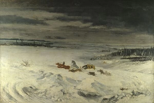 The Diligence in the Snow, 1860. Artist: Courbet, Gustave (1819-1877)