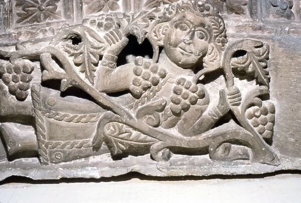 Dionysos, Limestone relief, Ahnassia El-Medina, Beni-Souef, 3rd Century