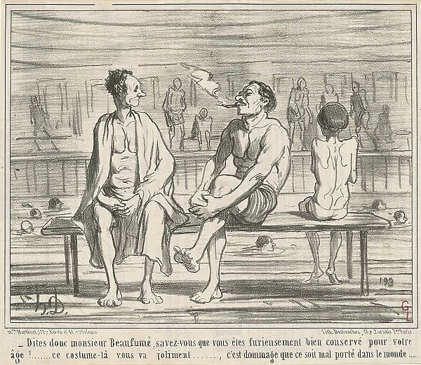 Dites donc, monsieur Beaufumé... 19th century. Creator: Honore Daumier