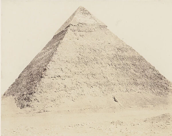 Djizeh (Necropole de Memphis), Pyramide de Chephren, 1851-52, printed 1853-54