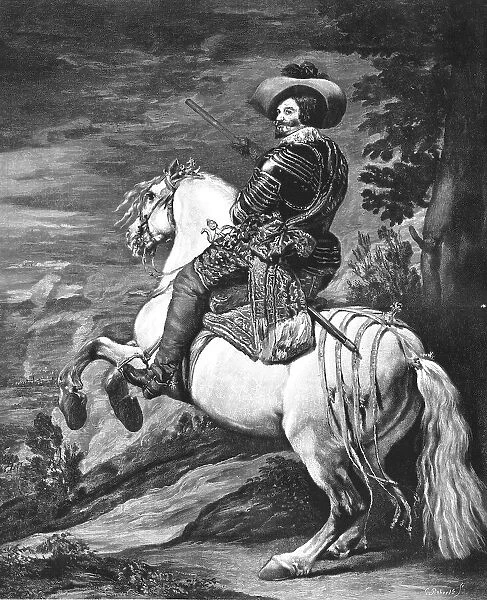 'Don Gaspar De Guzman, Conde Duque D'Olivarez, after Diego Velazquez, 1636 ( 1891). Creator: Unknown