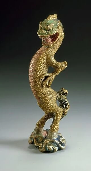 Dragon Standing on Clouds, 19th century. Creator: Unknown