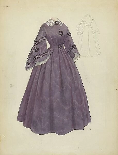 Dress, c. 1940. Creator: Jessie M. Benge