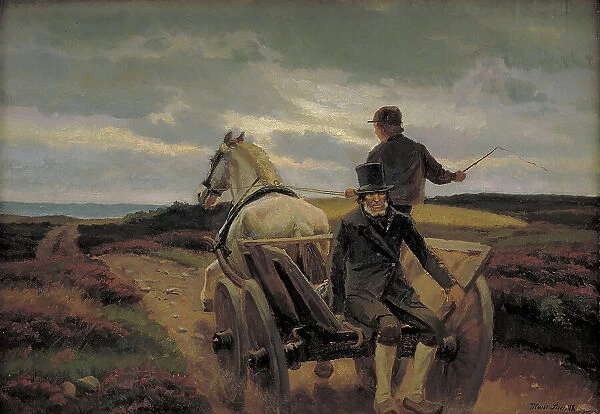 Driving Home, 1893-1896. Creator: Hans Smidth