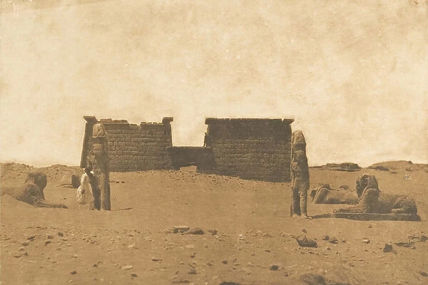 Dromos du Temple de Sebona, April 3, 1850. Creator: Maxime du Camp