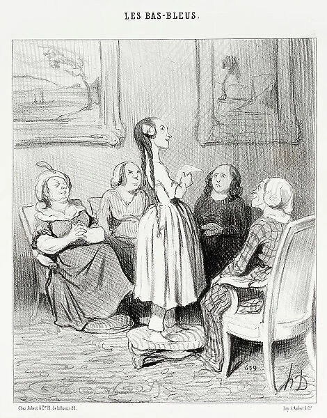 '...dussent-ils me maudire...', 1844. Creator: Honore Daumier. '...dussent-ils me maudire...', 1844. Creator: Honore Daumier